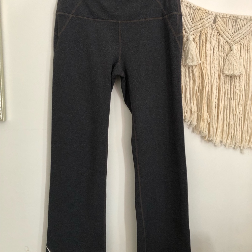 Athleta Gray Boot Cut Flare Leggings